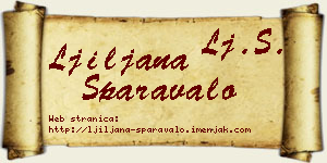 Ljiljana Sparavalo vizit kartica